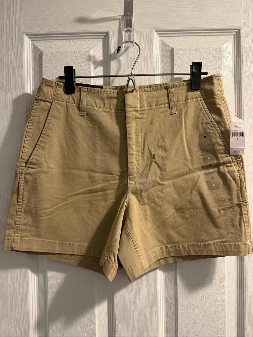 GAP Women's Flat Front Shorts in Khaki